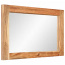 vidaXL tömör akácfa és üveg tükör 70 x 50 cm