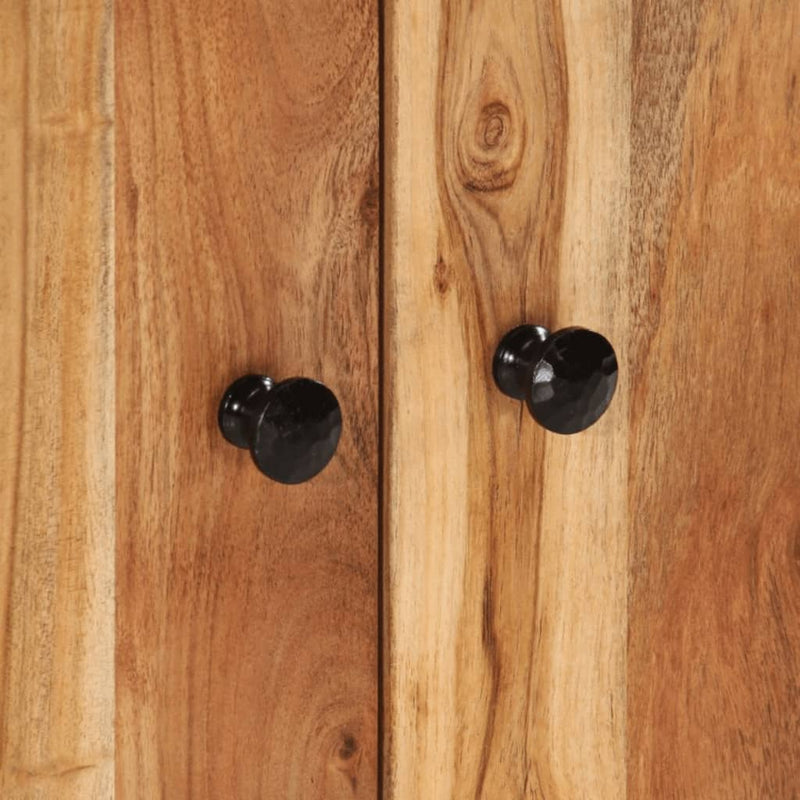 vidaXL tömör akác- és szerelt fa mosdószekrény 62 x 33 x 58 cm