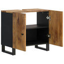 vidaXL tömör mangó- és szerelt fa mosdószekrény 62 x 33 x 58 cm