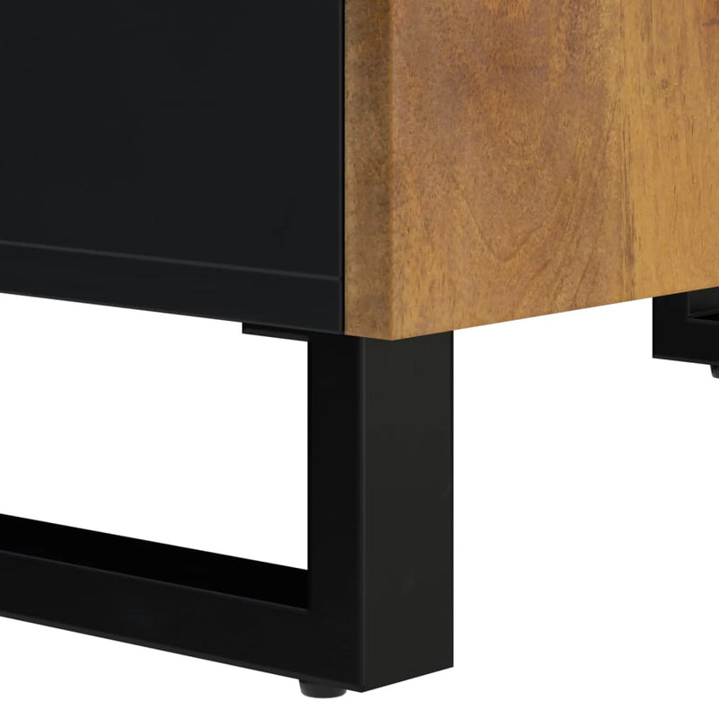 vidaXL tömör mangó- és szerelt fa mosdószekrény 62 x 33 x 58 cm