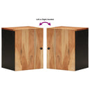 vidaXL tömör akácfa falra szerelhető fürdőszobaszekrény 38x33x48 cm