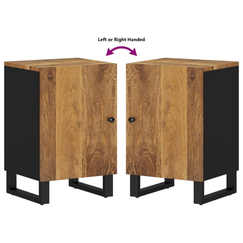 vidaXL tömör mangófa fürdőszobaszekrény 38 x 33 x 58 cm