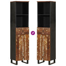 vidaXL tömör újrahasznosított fa fürdőszobaszekrény 38 x 33 x 160 cm