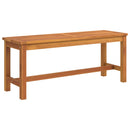 vidaXL tömör akácfa kerti pad 110 x 35 x 45 cm