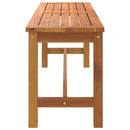 vidaXL tömör akácfa kerti pad 110 x 35 x 45 cm