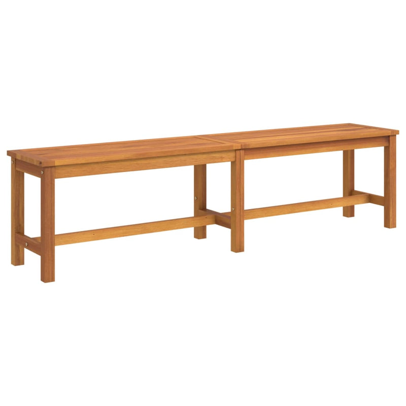 vidaXL tömör akácfa kerti pad 180 x 35 x 45 cm