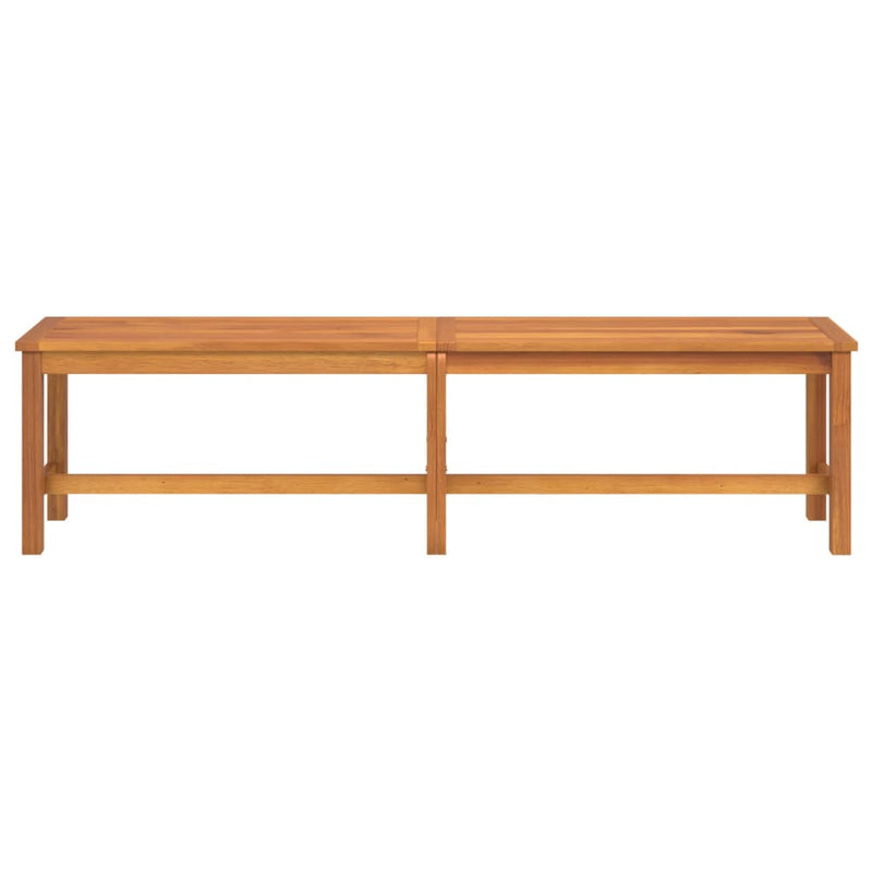 vidaXL tömör akácfa kerti pad 180 x 35 x 45 cm