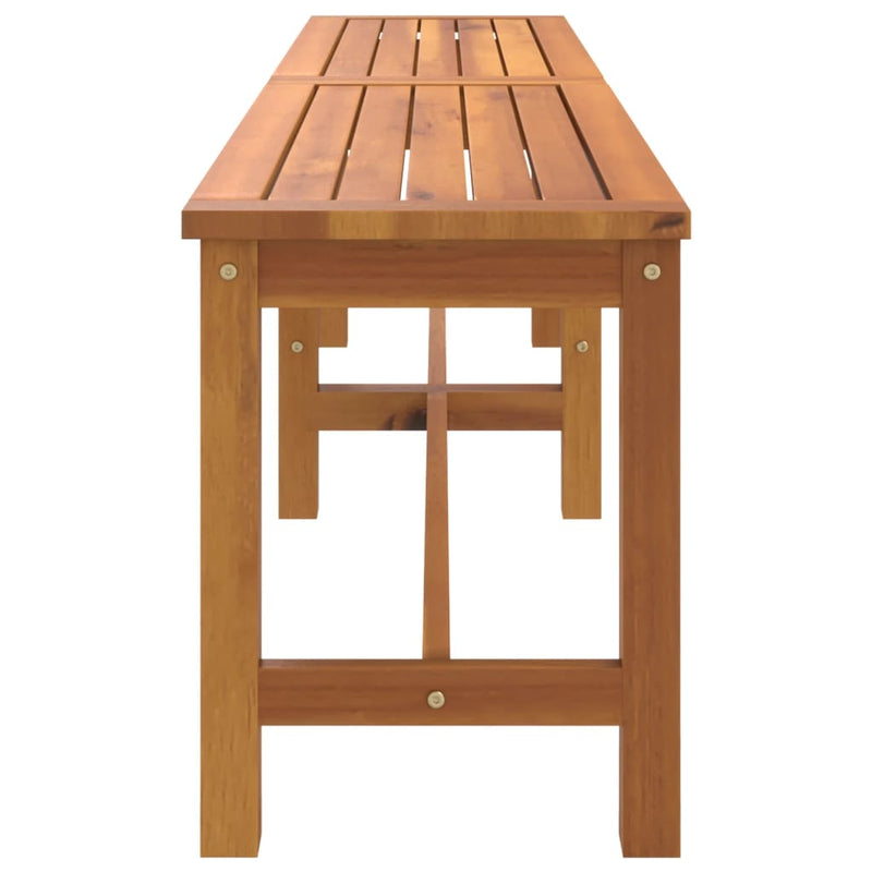 vidaXL tömör akácfa kerti pad 180 x 35 x 45 cm