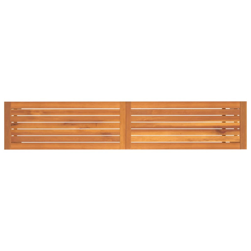 vidaXL tömör akácfa kerti pad 180 x 35 x 45 cm