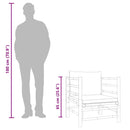 vidaXL bambusz kerti kanapé világosszürke párnákkal