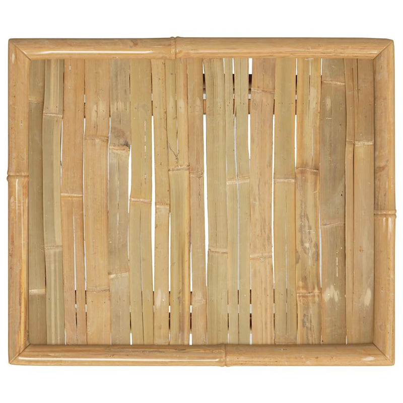 vidaXL bambusz kerti asztal 65 x 55 x 30 cm
