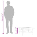 vidaXL bambusz kerti asztal 65 x 55 x 30 cm