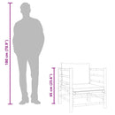 vidaXL bambusz kerti kanapé zöld párnákkal