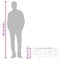 vidaXL bambusz kerti asztal 65 x 55 x 30 cm