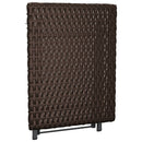 vidaXL barna összecsukható polyrattan asztal 45x35x32 cm