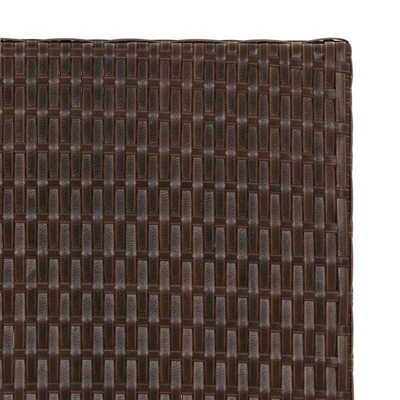 vidaXL barna összecsukható polyrattan asztal 45x35x32 cm