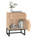 vidaXL 2 db szerelt fa és vas éjjeliszekrény 40x30x55,5 cm