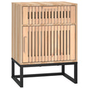 vidaXL 2 db szerelt fa és vas éjjeliszekrény 40x30x55,5 cm