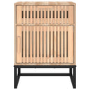 vidaXL 2 db szerelt fa és vas éjjeliszekrény 40x30x55,5 cm