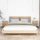 vidaXL 2 db szerelt fa és vas éjjeliszekrény 40x30x55,5 cm