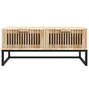 vidaXL szerelt fa és vas dohányzóasztal 80 x 40 x 35 cm