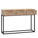 vidaXL szerelt fa és vas tálalóasztal 105x30x75 cm