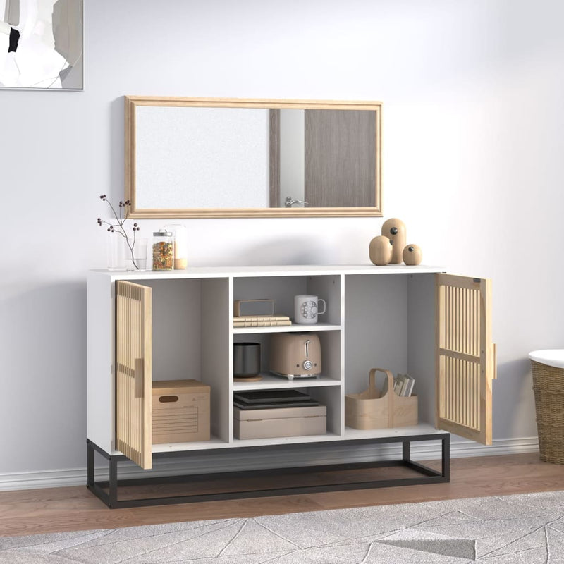 vidaXL fehér szerelt fa tálalószekrény 105 x 30 x 65 cm