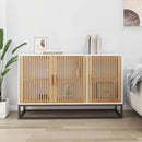 vidaXL fehér szerelt fa tálalószekrény 105 x 30 x 65 cm