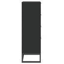 vidaXL fekete szerelt fa magasszekrény 40 x 30 x 95 cm