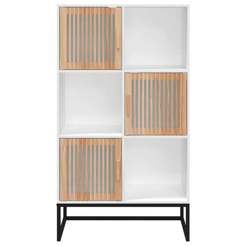 vidaXL fehér szerelt fa magasszekrény 70 x 35 x 125 cm