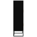 vidaXL fekete szerelt fa magasszekrény 70 x 35 x 125 cm