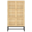 vidaXL szerelt fa magasszekrény 70x35x125 cm