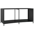 vidaXL 2 db fekete polyrattan tárolópolc