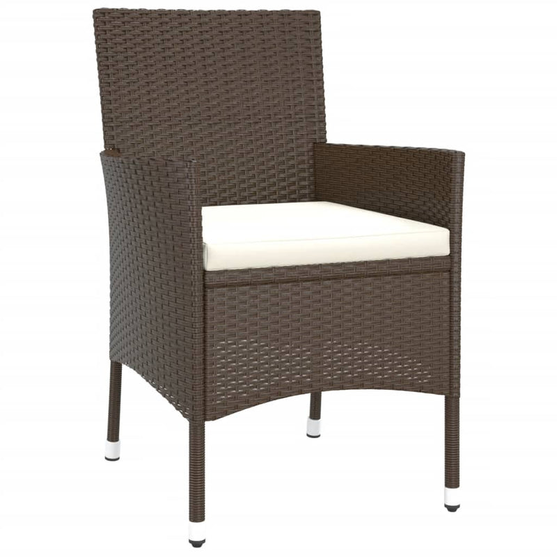 vidaXL 2 db barna polyrattan kerti szék párnákkal (csak Egyesült Királyság/Írország/FI/NO)