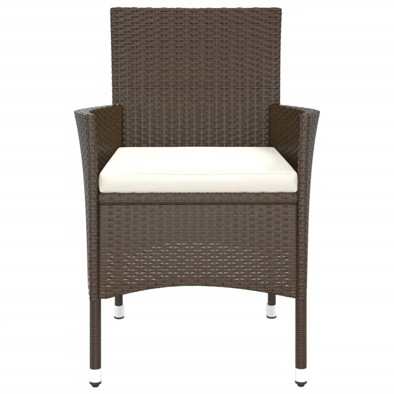 vidaXL 2 db barna polyrattan kerti szék párnákkal (csak Egyesült Királyság/Írország/FI/NO)