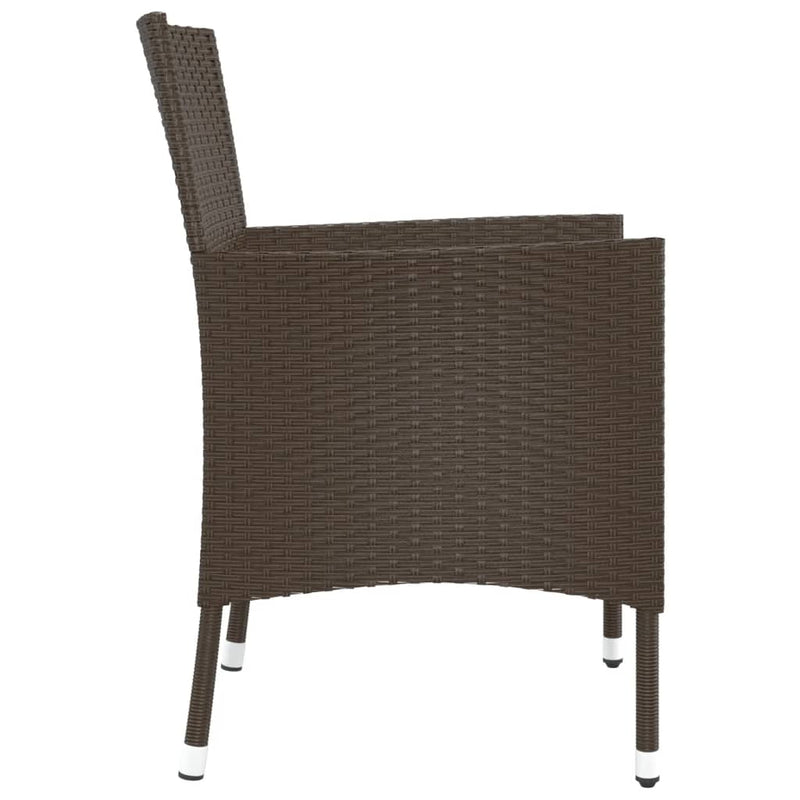 vidaXL 2 db barna polyrattan kerti szék párnákkal (csak Egyesült Királyság/Írország/FI/NO)