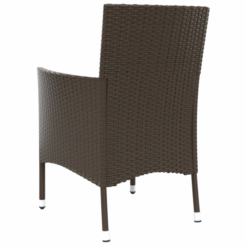 vidaXL 2 db barna polyrattan kerti szék párnákkal (csak Egyesült Királyság/Írország/FI/NO)