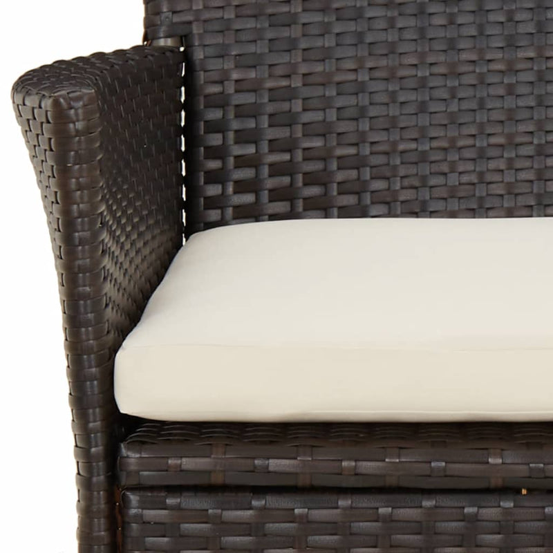 vidaXL 2 db barna polyrattan kerti szék párnákkal (csak Egyesült Királyság/Írország/FI/NO)