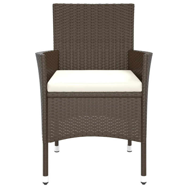 vidaXL 4 db barna polyrattan kerti szék párnákkal (csak Egyesült Királyság/Írország/FI/NO)