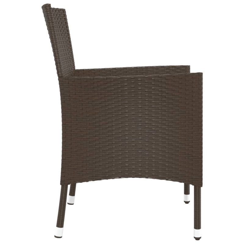vidaXL 4 db barna polyrattan kerti szék párnákkal (csak Egyesült Királyság/Írország/FI/NO)