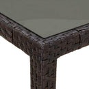 vidaXL Kerti Asztal Barna 150 x 90 x 75 cm polirattan
