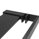 vidaXL fekete alumínium zuhanypolc walk-in zuhanyfalhoz 90 cm
