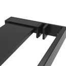 vidaXL fekete alumínium zuhanypolc walk-in zuhanyfalhoz 118 cm