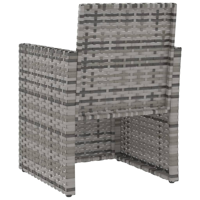 vidaXL szürke polyrattan kerti fotel párnával