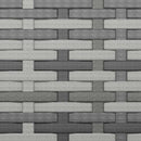 vidaXL 3 személyes szürke polyrattan kerti kanapé párnával