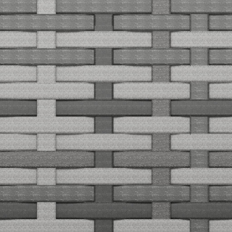 vidaXL 4 db szürke polyrattan kerti lábzsámoly párnákkal