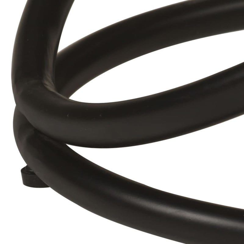 vidaXL tömör újrahasznosított fa és acél dohányzóasztal Ø50 x 40 cm