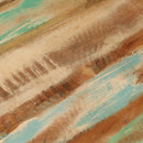 vidaXL tömör újrahasznosított fa és acél dohányzóasztal Ø50 x 35 cm