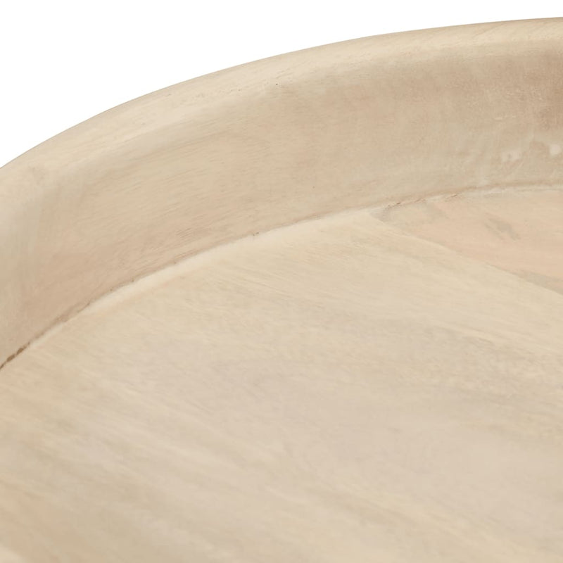 vidaXL 3 db kerek tömör mangófa dohányzóasztal