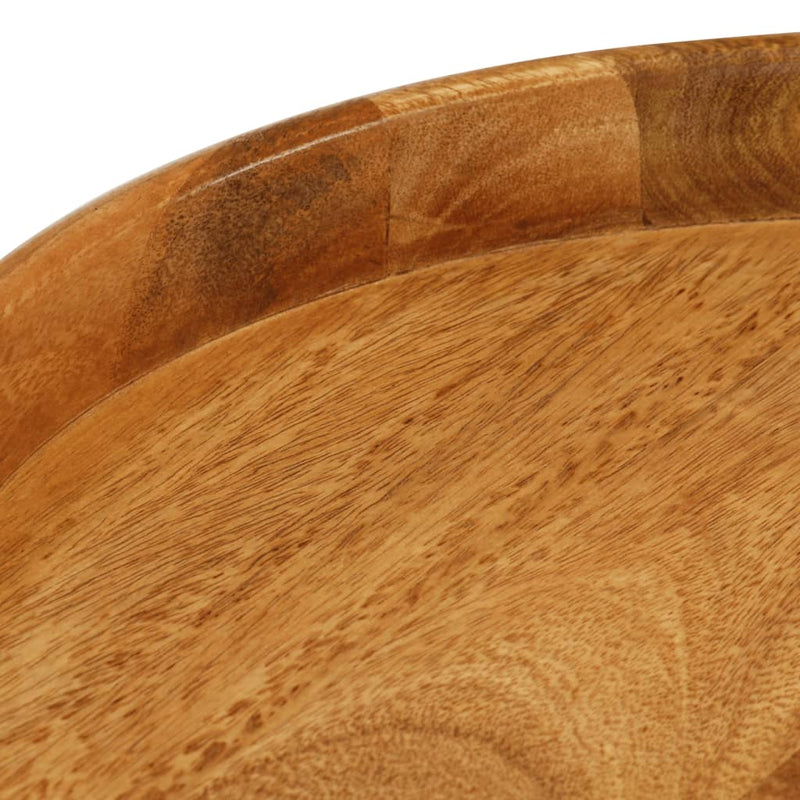 vidaXL 3 db kerek tömör mangófa dohányzóasztal